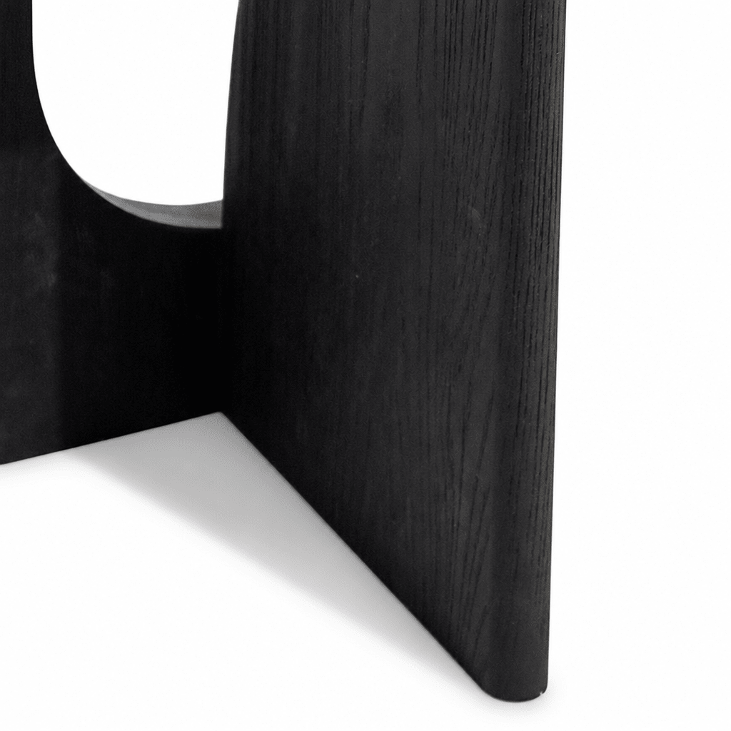 Sculpted Noir Side Table - FURNIBLE.
