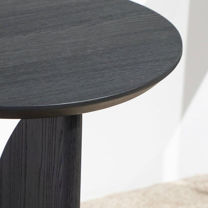Sculpted Noir Side Table - FURNIBLE.