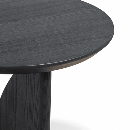 Sculpted Noir Side Table - FURNIBLE.