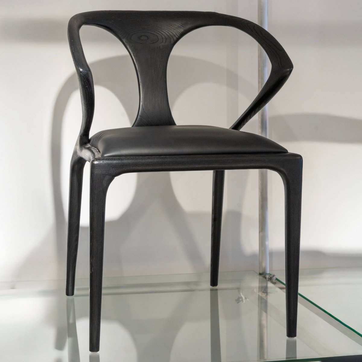 Sculpted Wood Dining Chair - FURNIBLE.