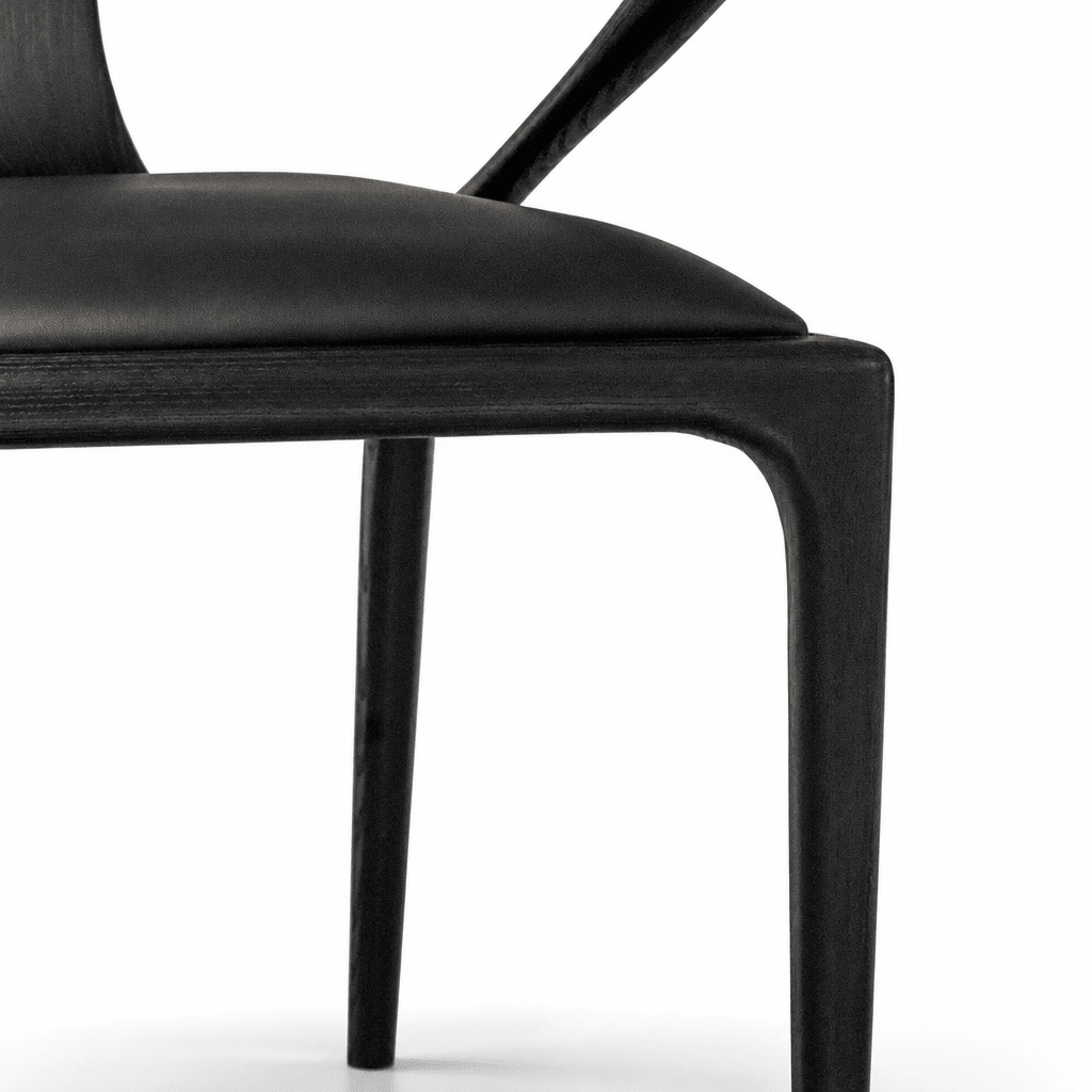 Sculpted Wood Dining Chair - FURNIBLE.