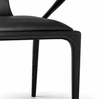 Sculpted Wood Dining Chair - FURNIBLE.
