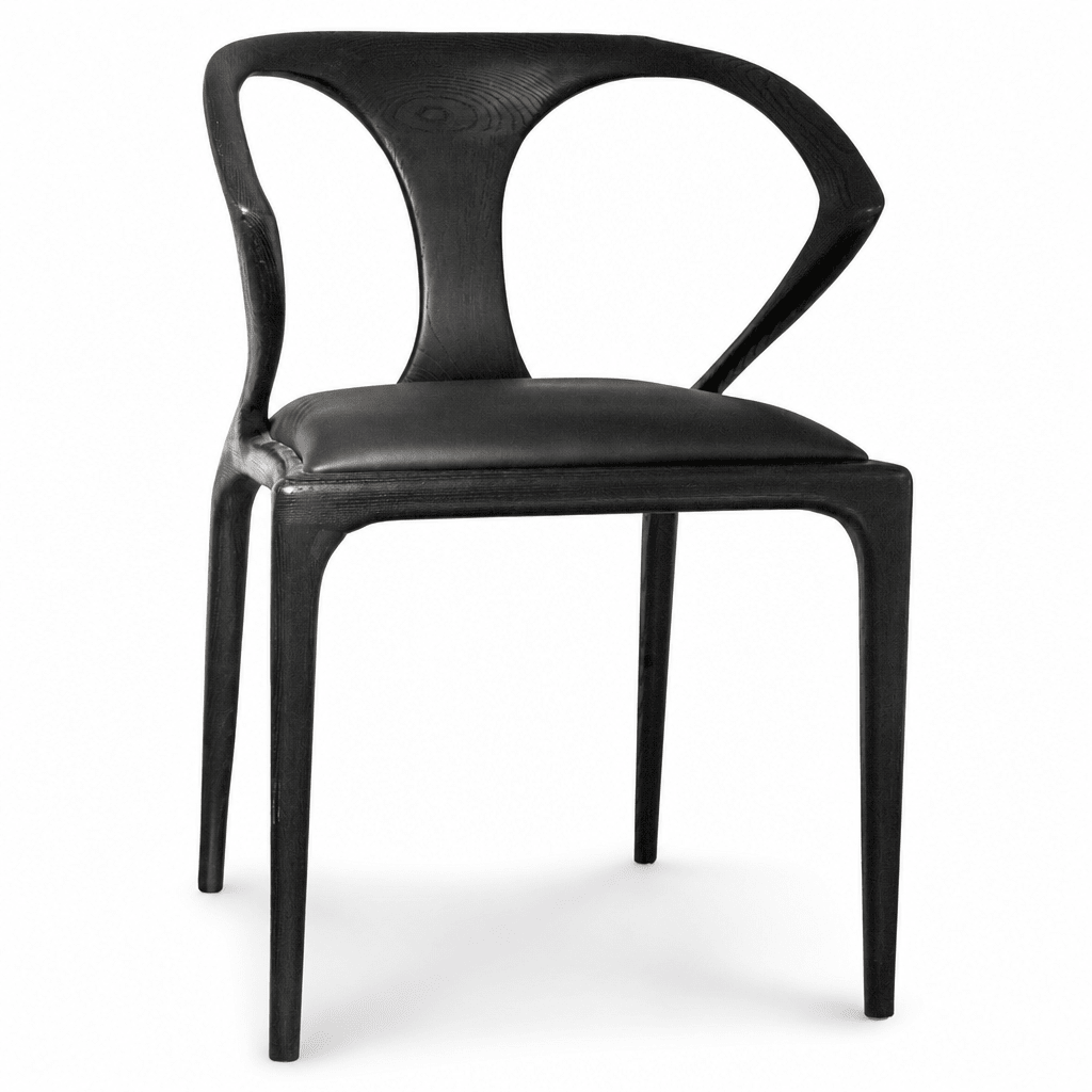 Sculpted Wood Dining Chair - FURNIBLE.