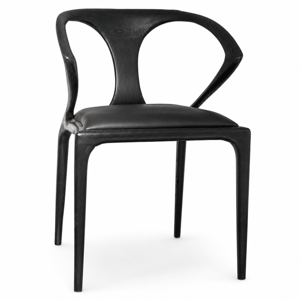 Sculpted Wood Dining Chair - FURNIBLE.