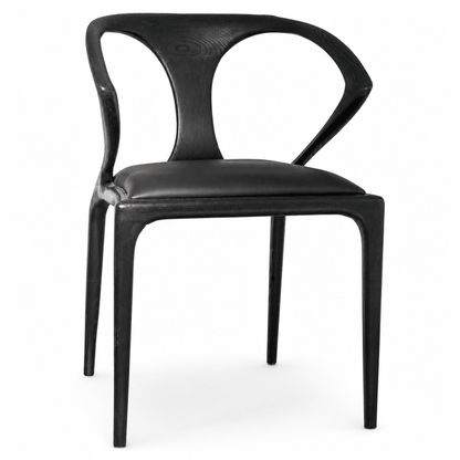 Sculpted Wood Dining Chair - FURNIBLE.