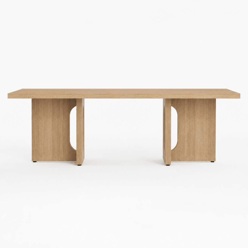 Seren White Oak Dining Table - FURNIBLE.