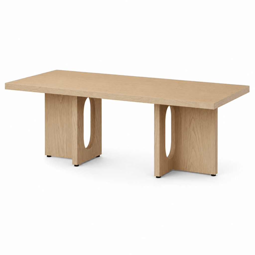 Seren White Oak Dining Table - FURNIBLE.