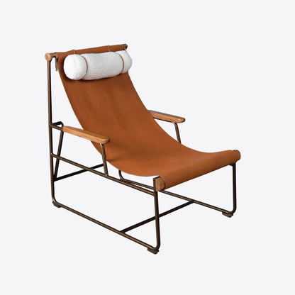 Sierra Leather Sling Lounger - FURNIBLE.