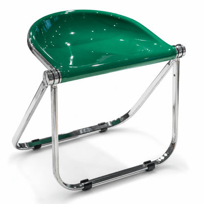 Sleek Chrome Folding Stool - FURNIBLE.