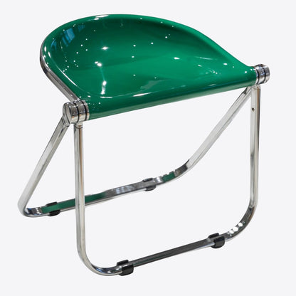Sleek Chrome Folding Stool - FURNIBLE.