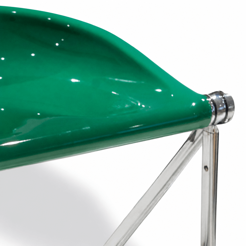 Sleek Chrome Folding Stool - FURNIBLE.
