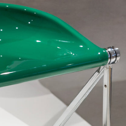 Sleek Chrome Folding Stool - FURNIBLE.