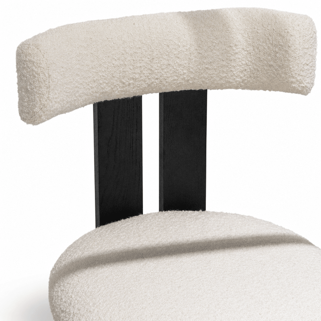 Soft Bouclé Dining Chair - FURNIBLE.