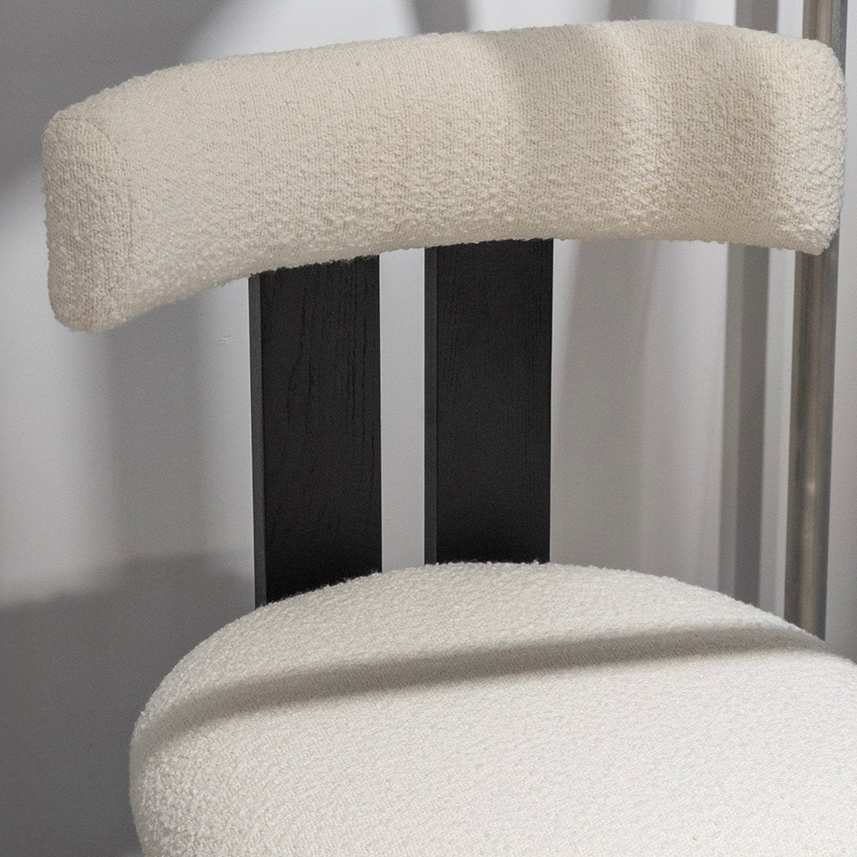 Soft Bouclé Dining Chair - FURNIBLE.