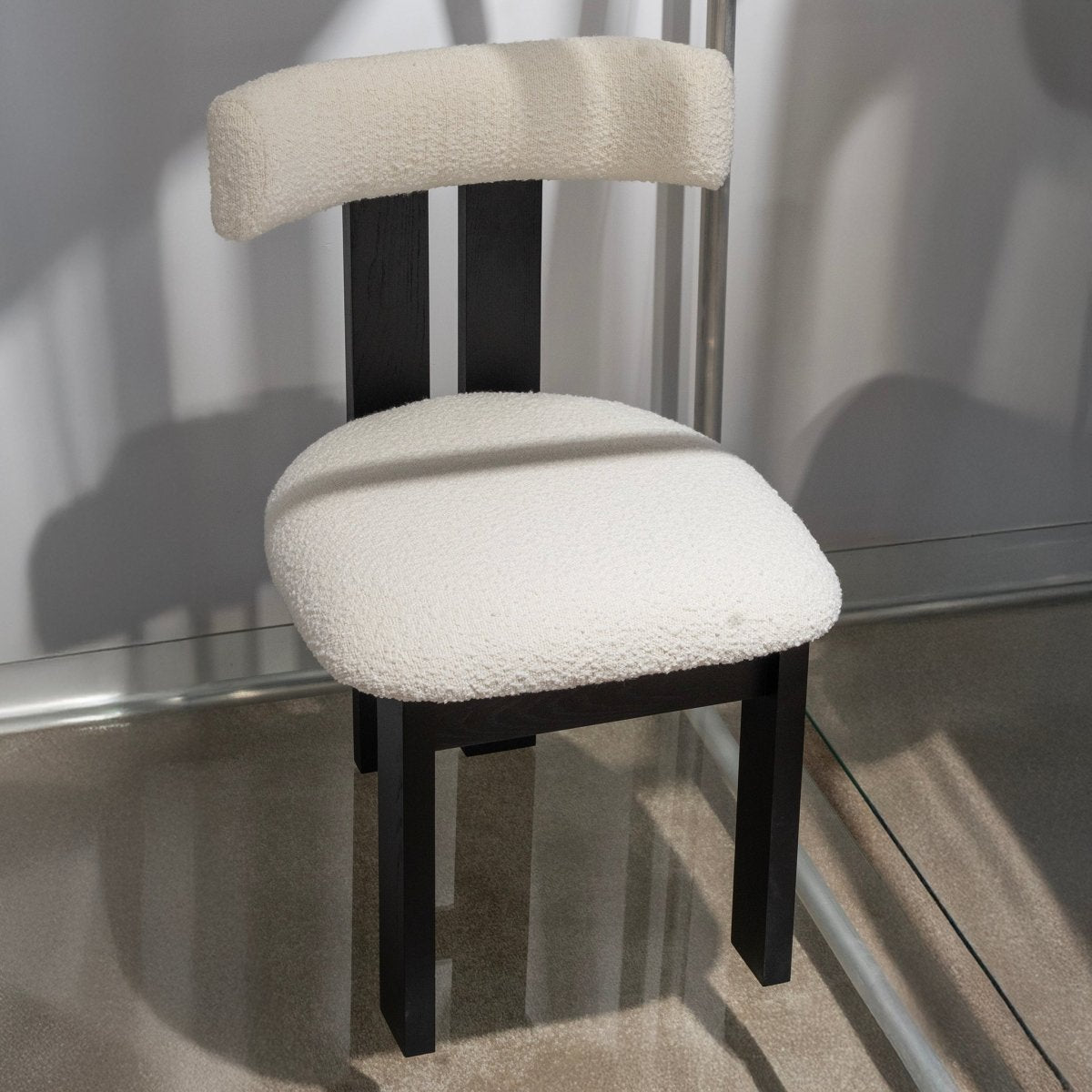 Soft Bouclé Dining Chair - FURNIBLE.