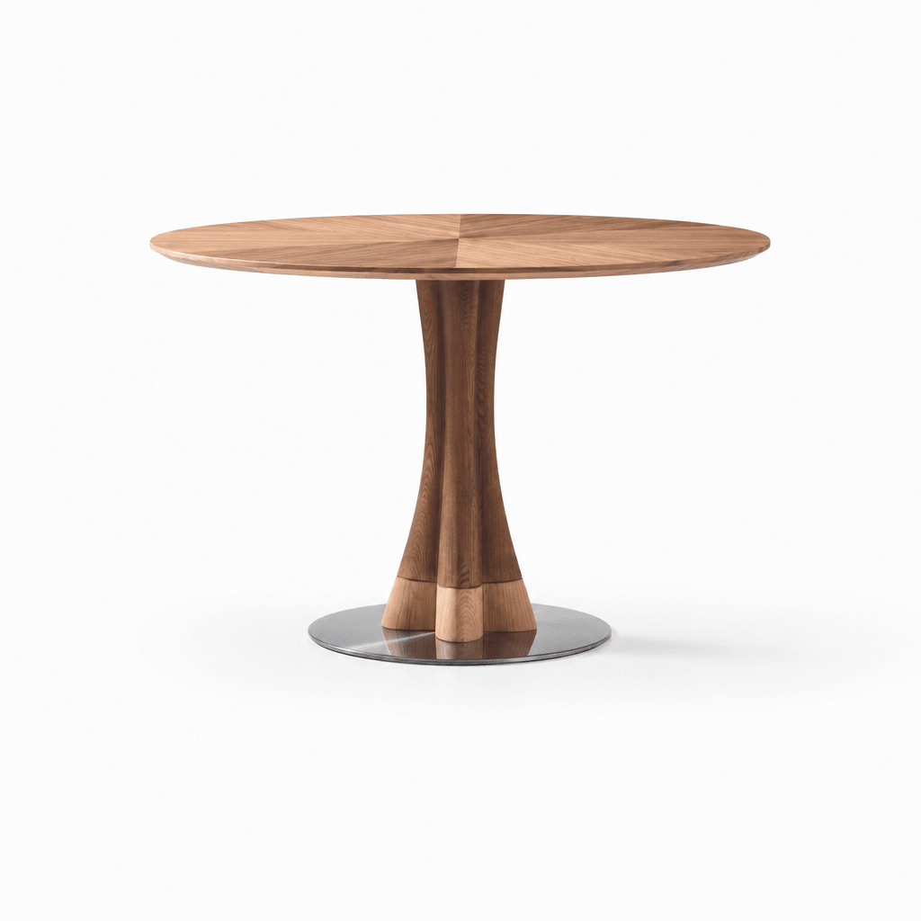 Solara Walnut Dining Table - FURNIBLE.