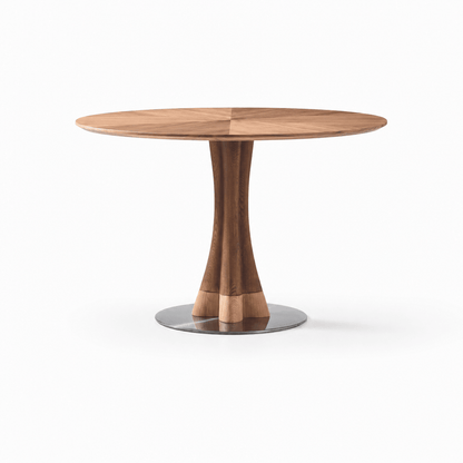Solara Walnut Dining Table - FURNIBLE.