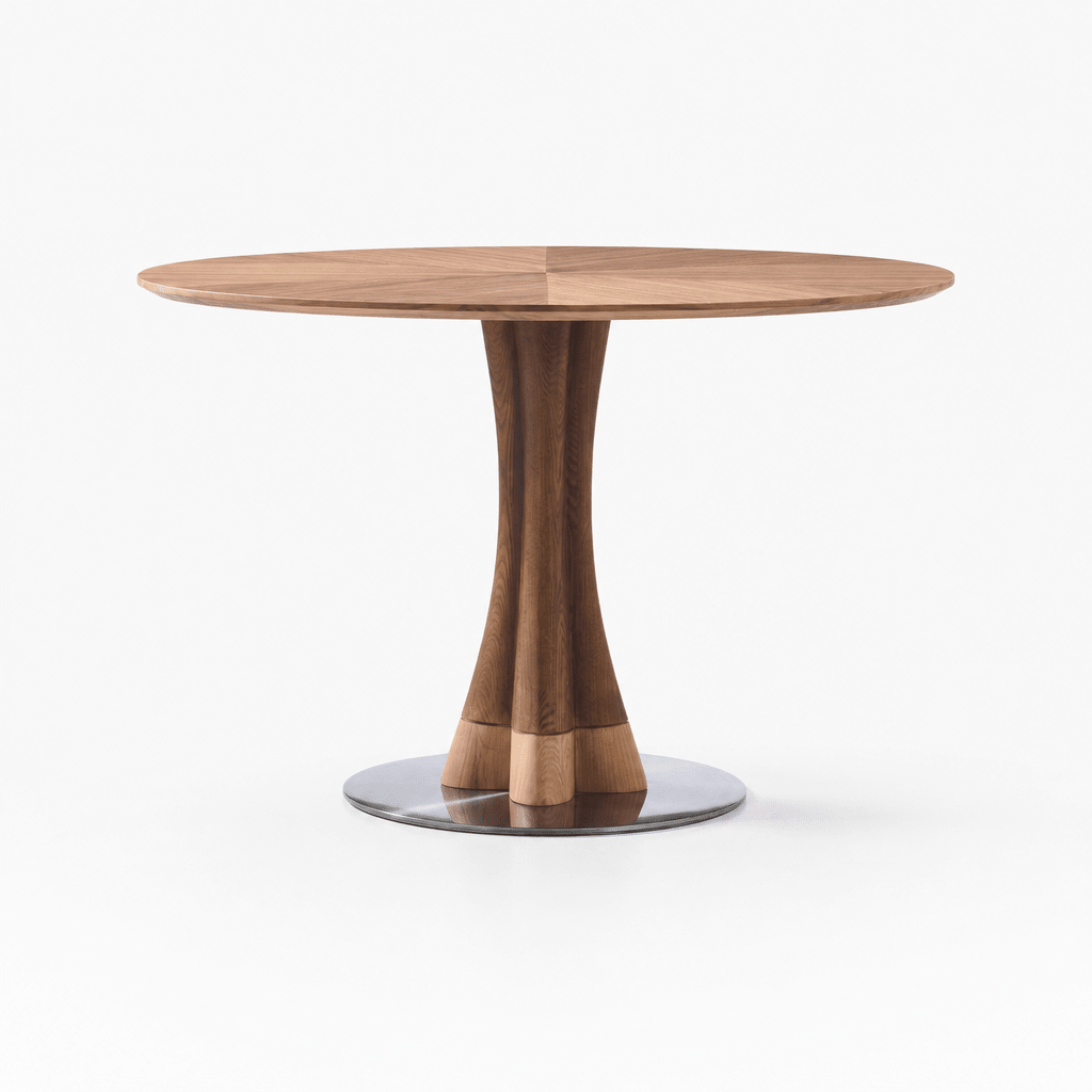 Solara Walnut Dining Table - FURNIBLE.