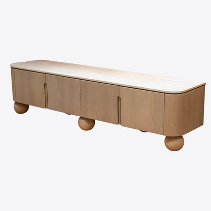 Solunna Stone Console - FURNIBLE.