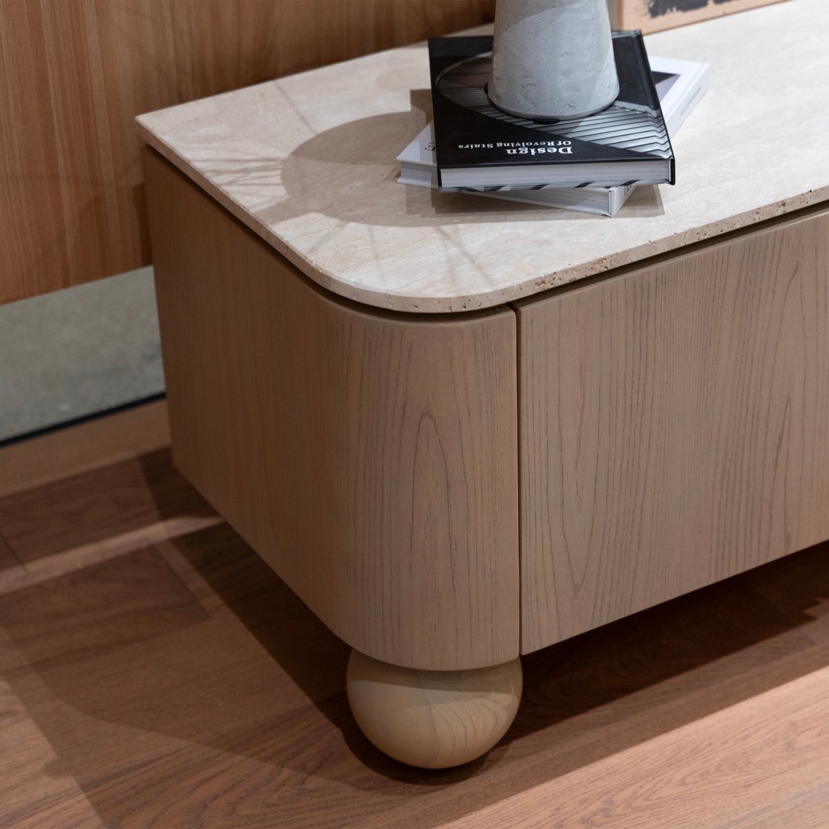 Solunna Stone Console - FURNIBLE.
