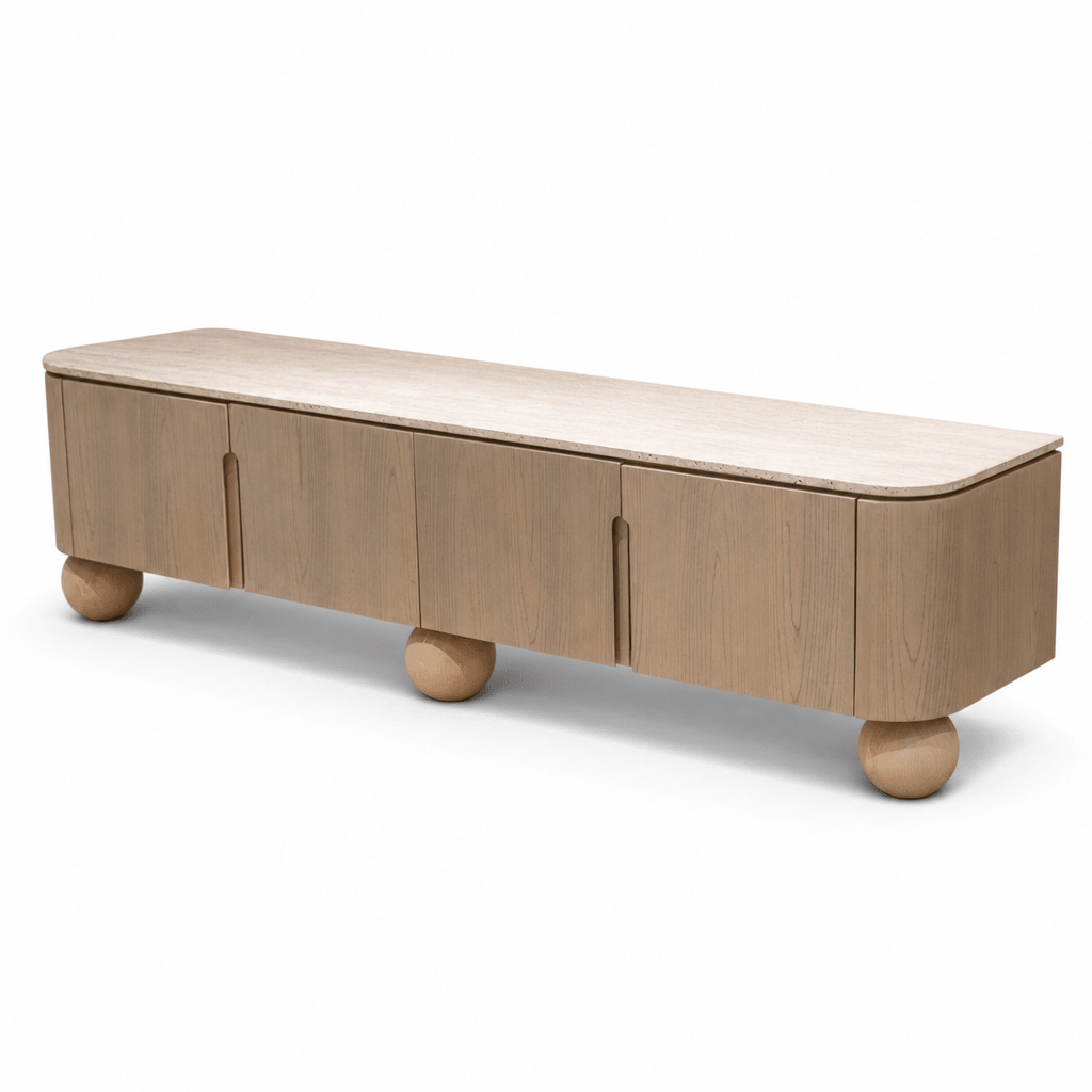 Solunna Stone Console - FURNIBLE.