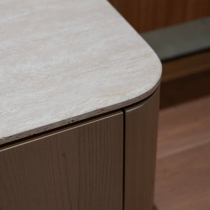 Solunna Stone Console - FURNIBLE.