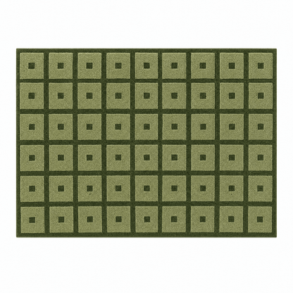 Square Grid Tufted Rug - FURNIBLE.