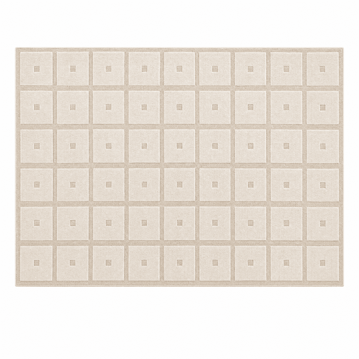 Square Grid Tufted Rug - FURNIBLE.