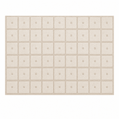 Square Grid Tufted Rug - FURNIBLE.