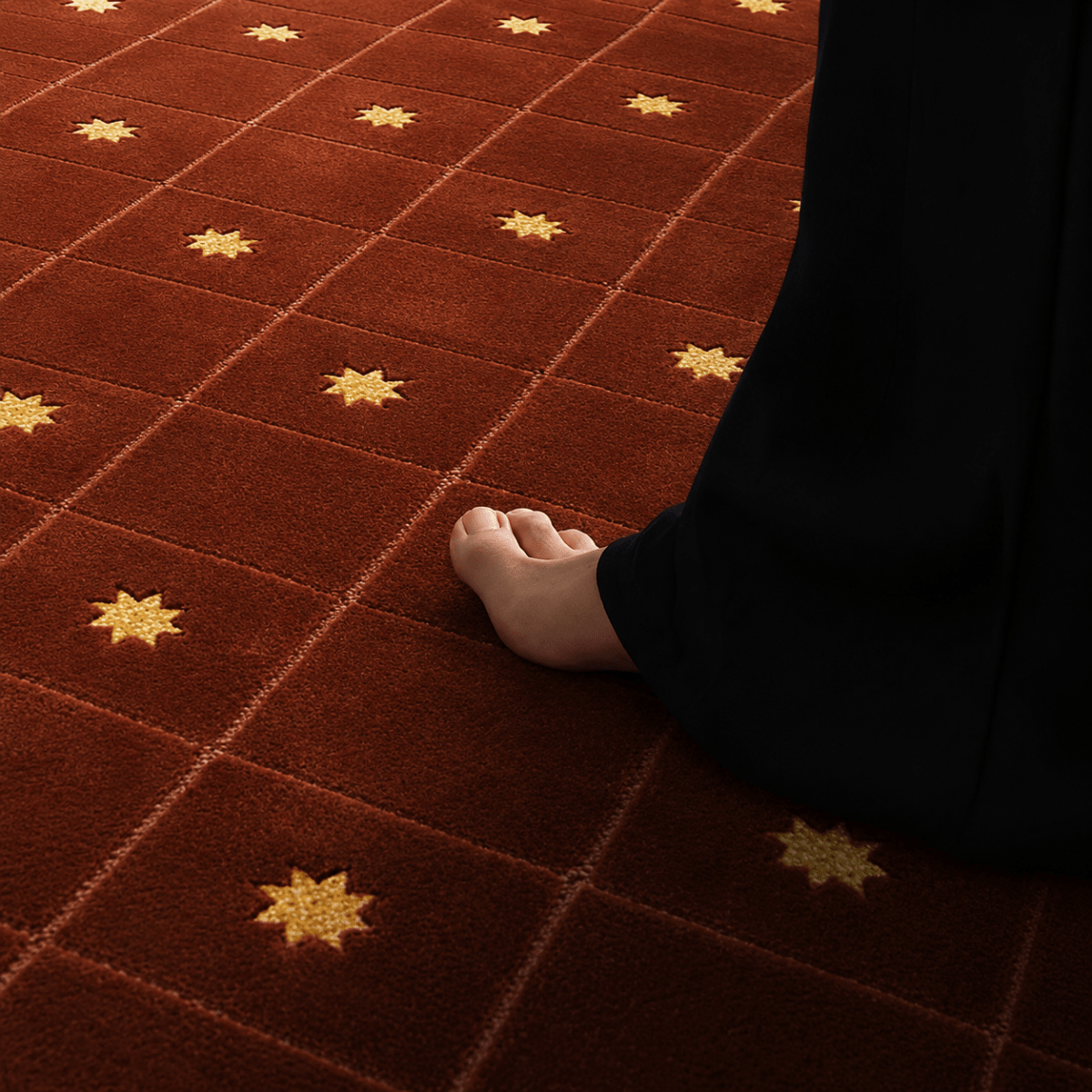 Star Grid Tufted Rug - FURNIBLE.