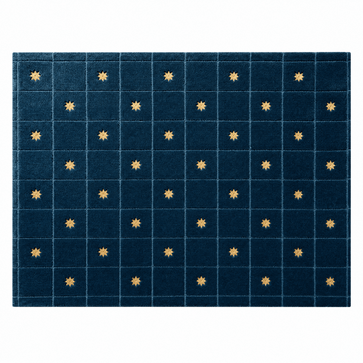 Star Grid Tufted Rug - FURNIBLE.