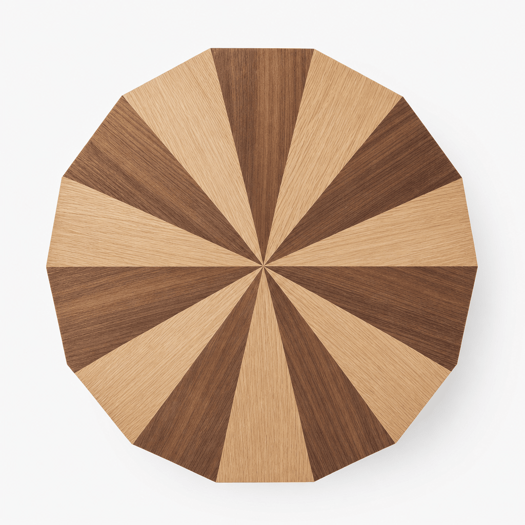 Stripe Parquet Side Table - FURNIBLE.