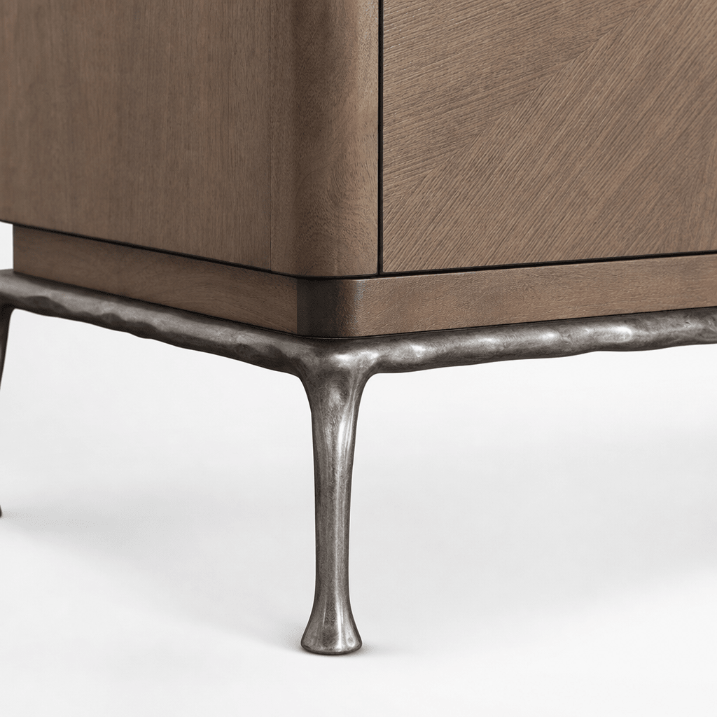 Sunburst Walnut Sideboard - FURNIBLE.