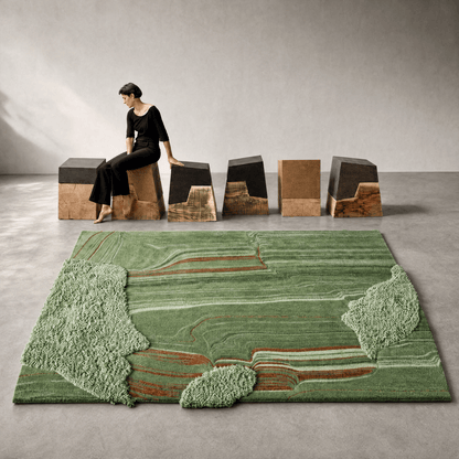 Terrain Contour Tufted Rug - FURNIBLE.