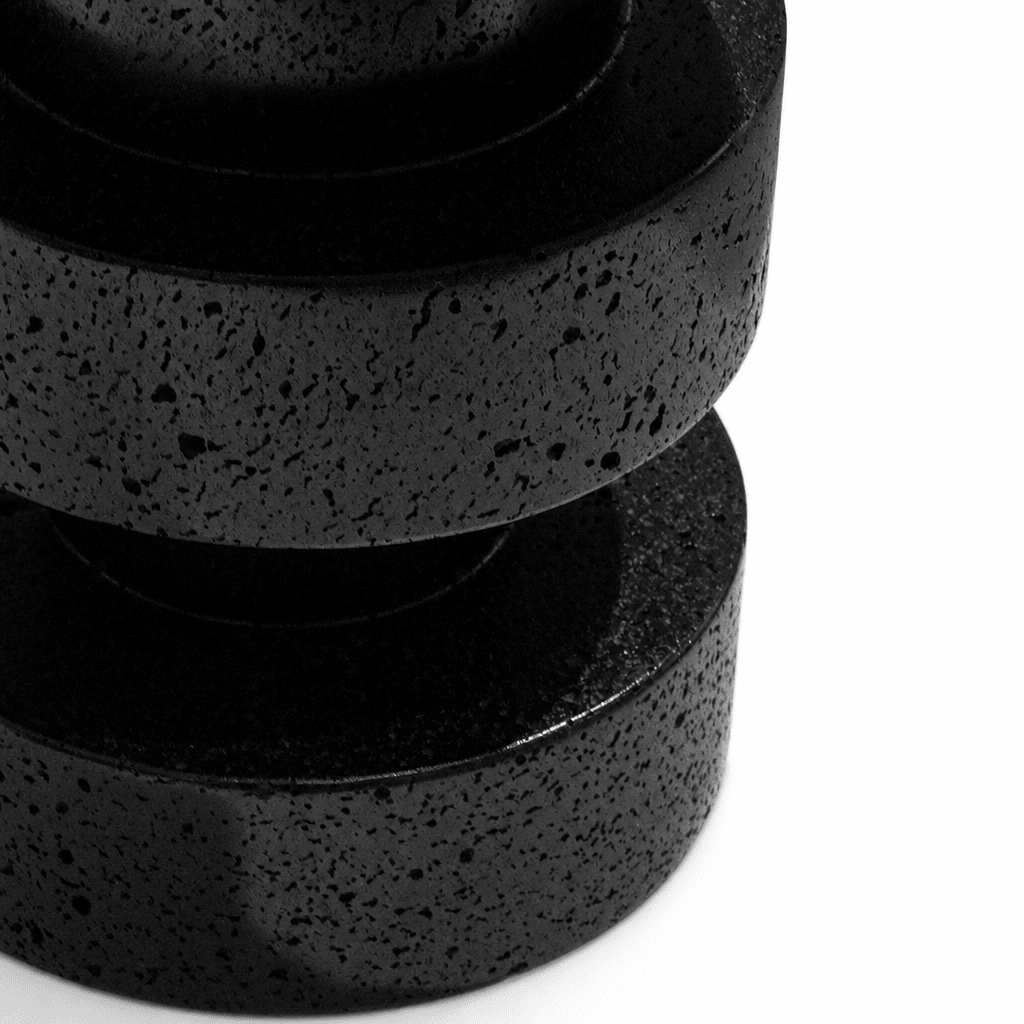 Textured Black Accent Stool - FURNIBLE.