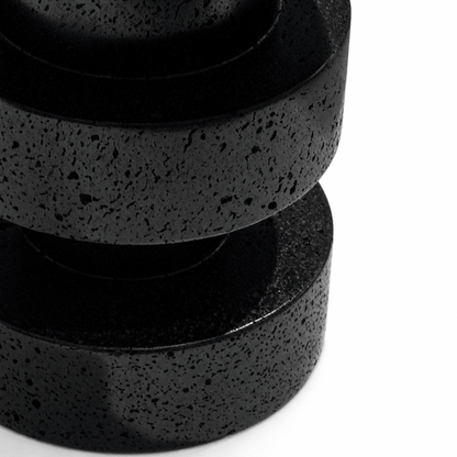 Textured Black Accent Stool - FURNIBLE.