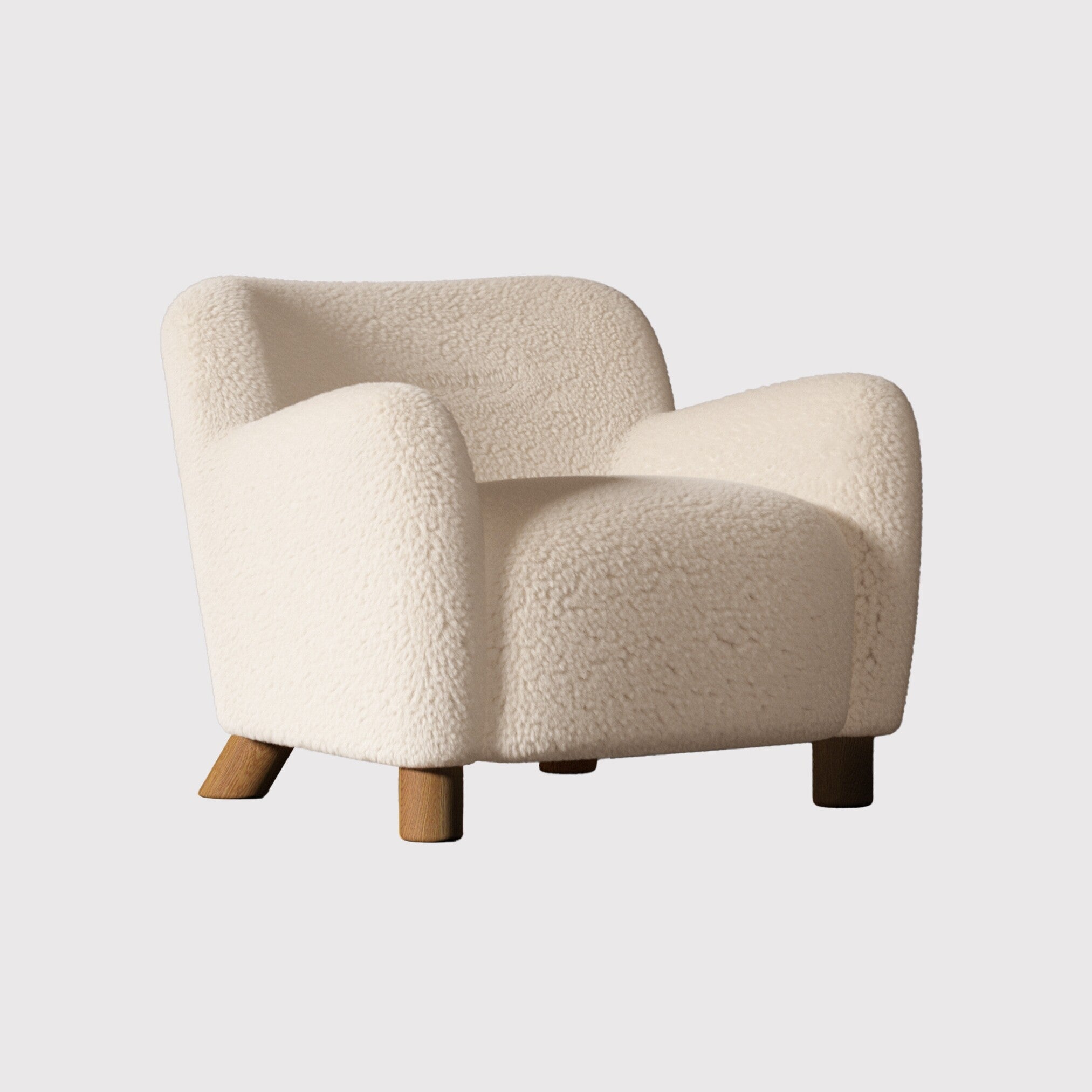Custom shearling Lounge Chair - Ingo Reisch - 80% Deposit