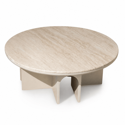 Travertine Arch Coffee Table - FURNIBLE.