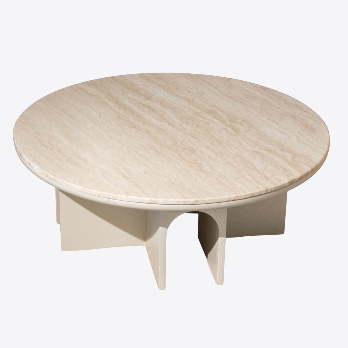 Travertine Arch Coffee Table - FURNIBLE.