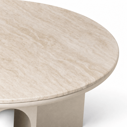 Travertine Arch Coffee Table - FURNIBLE.