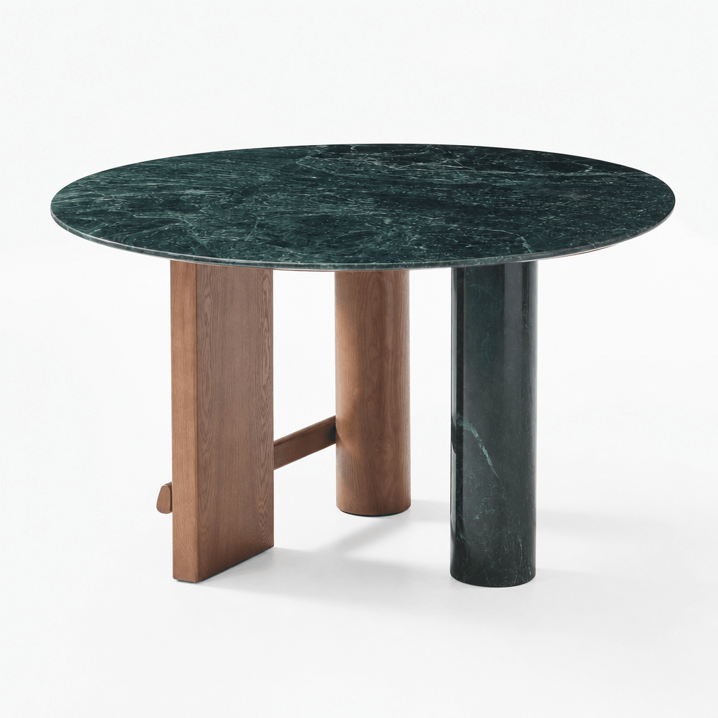 Verde Round Dining Table - FURNIBLE.