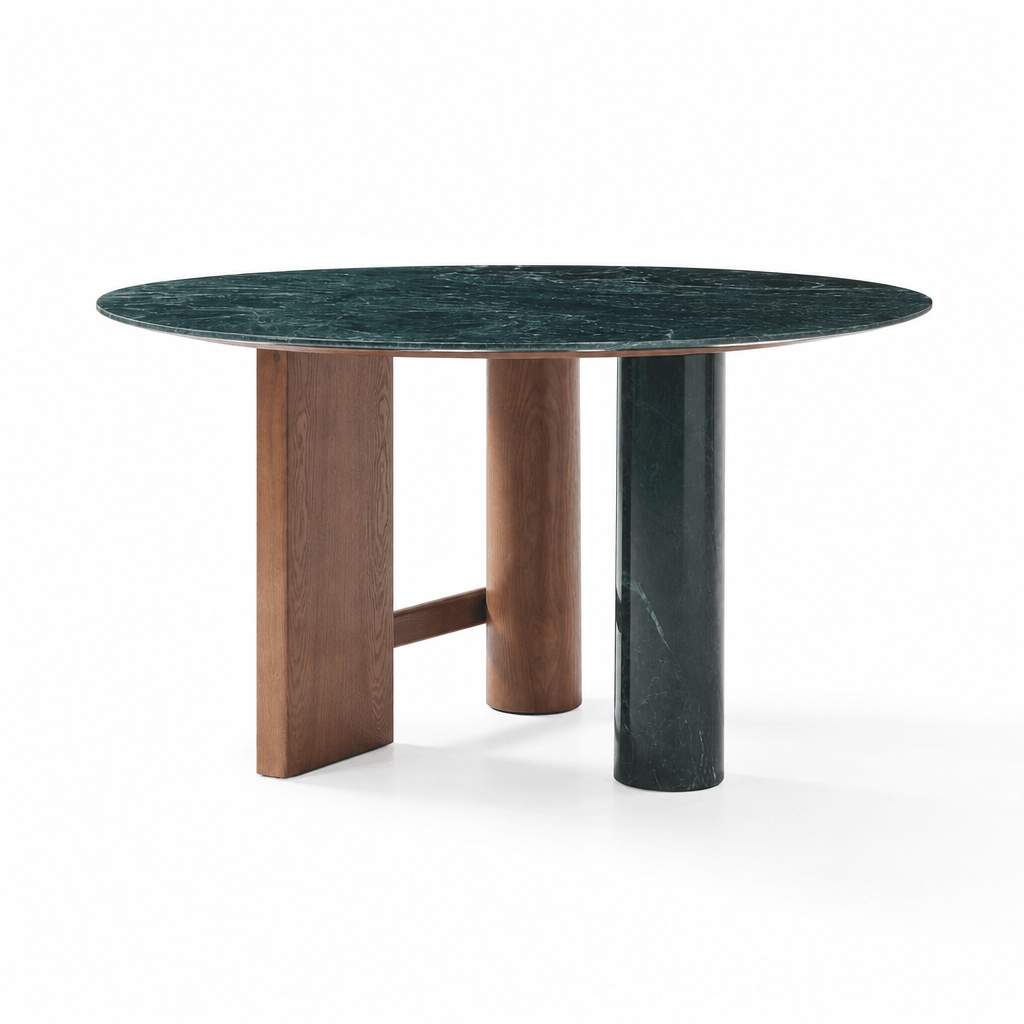 Verde Round Dining Table - FURNIBLE.
