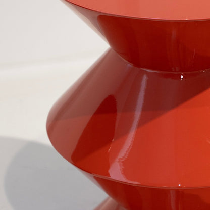 Vermillion Hourglass Accent Table - FURNIBLE.