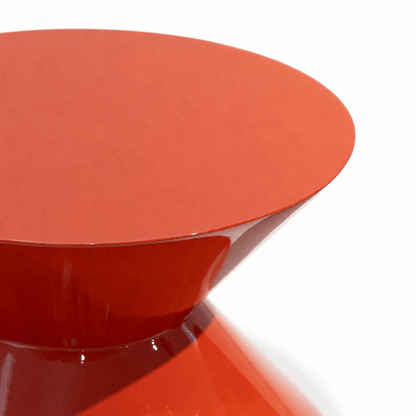 Vermillion Hourglass Accent Table - FURNIBLE.