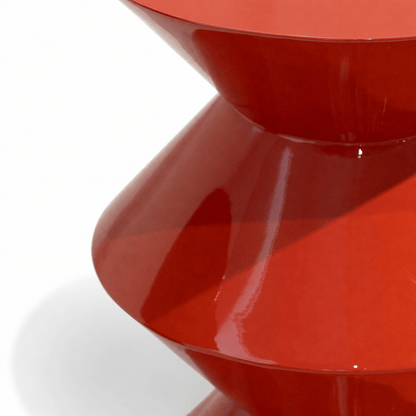 Vermillion Hourglass Accent Table - FURNIBLE.
