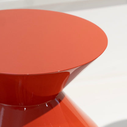Vermillion Hourglass Accent Table - FURNIBLE.
