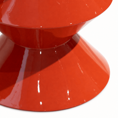 Vermillion Hourglass Accent Table - FURNIBLE.