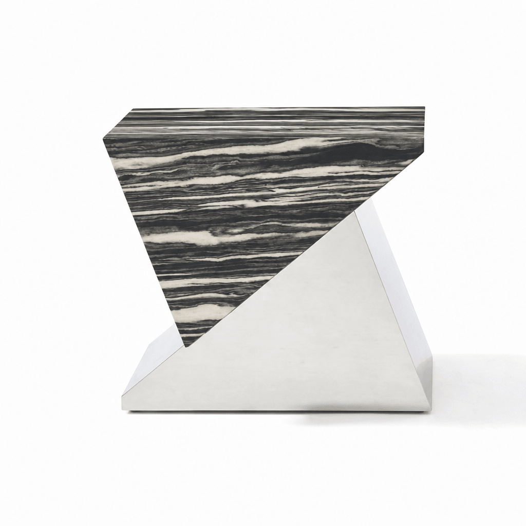 Wedge Steel Side Table - FURNIBLE.