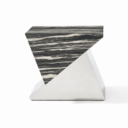 Wedge Steel Side Table - FURNIBLE.