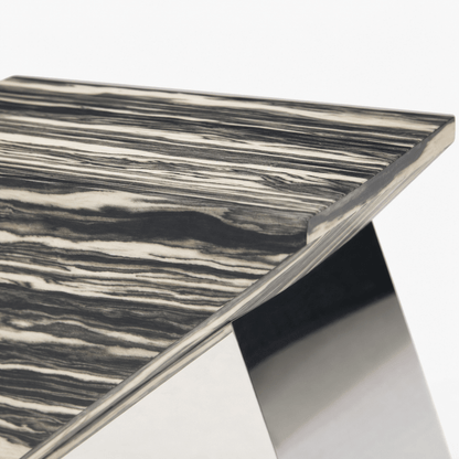 Wedge Steel Side Table - FURNIBLE.